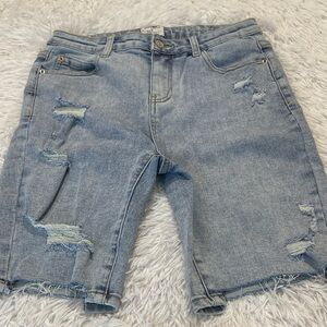 White Birch Faded Blue Denim Shorts WOMENS SIZE M